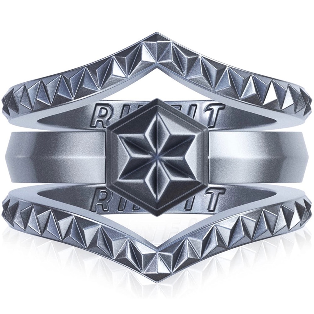 Rinfit Silicone Wedding Bands 3 Ring Set